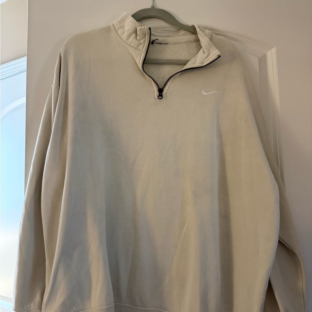 Nike Off-White Quarter-Zip Pullover